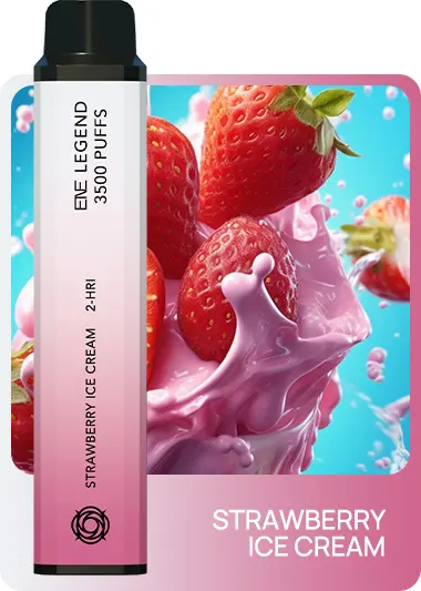 Elux ENE Legend 3500 2-HRI Disposable Vape | Strawberry Ice Cream